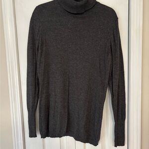 Gray Turtleneck Sweater